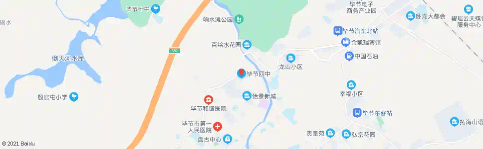 毕节四中_公交站地图_毕节公交_妙搜公交查询2025