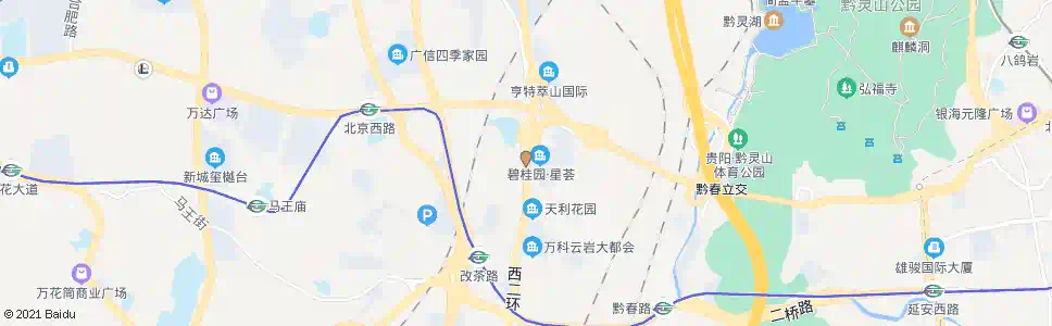 贵阳中坝路_公交站地图_贵阳公交_妙搜公交查询2025
