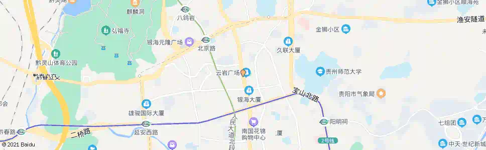 贵阳云岩广场_公交站地图_贵阳公交_妙搜公交查询2025