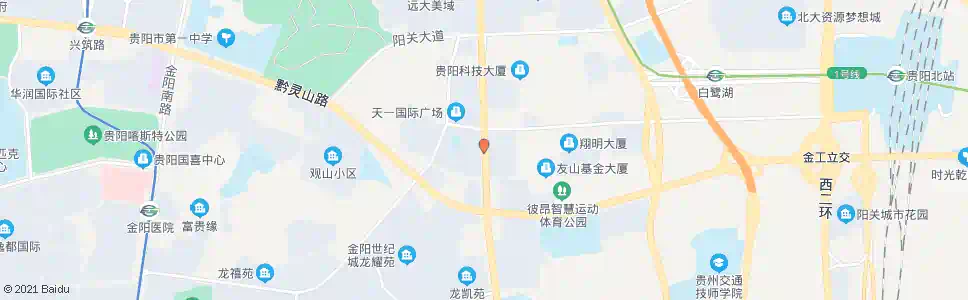 贵阳长岭南路中_公交站地图_贵阳公交_妙搜公交查询2025