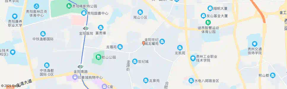 贵阳龙泉苑街中(韦顺达源体检中心)_公交站地图_贵阳公交_妙搜公交查询2025