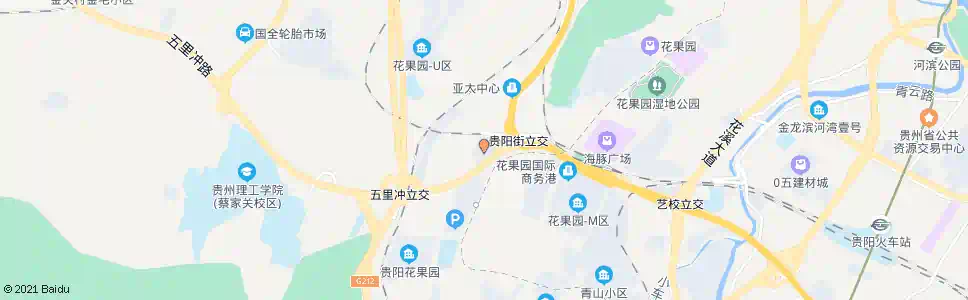 贵阳五里冲_公交站地图_贵阳公交_妙搜公交查询2025