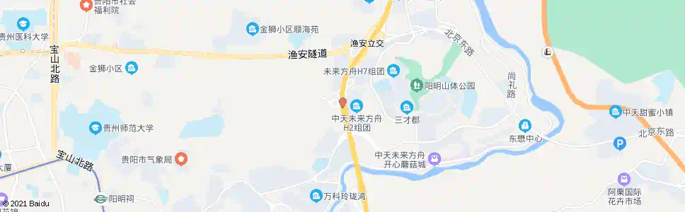 贵阳渔安站_公交站地图_贵阳公交_妙搜公交查询2025