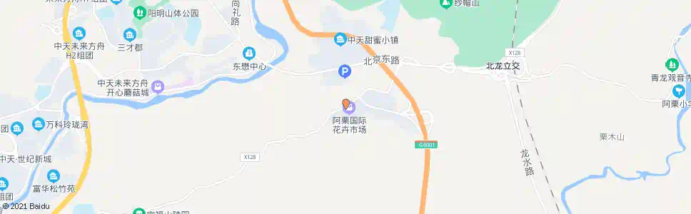 贵阳花卉世界2号门_公交站地图_贵阳公交_妙搜公交查询2025