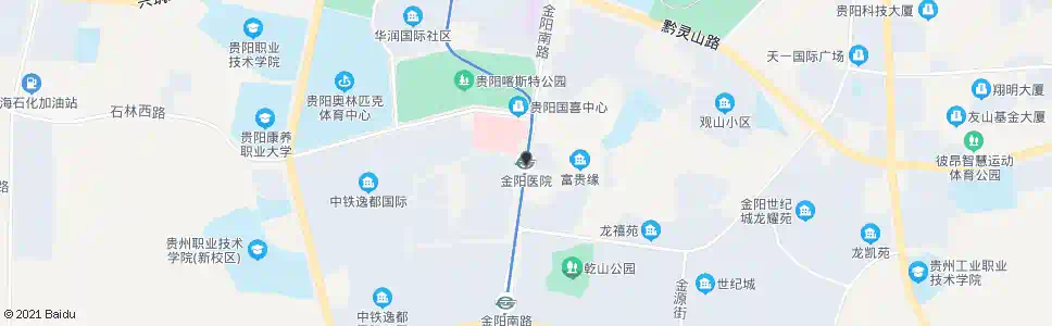 贵阳金阳医院_公交站地图_贵阳公交_妙搜公交查询2025