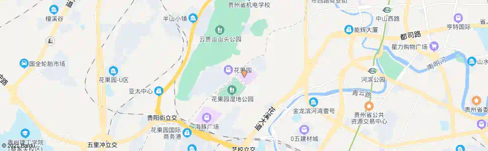 贵阳花果园购物中心_公交站地图_贵阳公交_妙搜公交查询2025