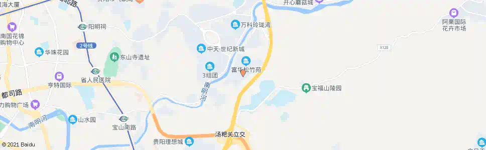 贵阳红岩冲(中)_公交站地图_贵阳公交_妙搜公交查询2025
