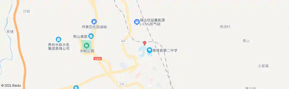 贵阳息烽二中_公交站地图_贵阳公交_妙搜公交查询2025