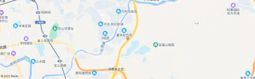 贵阳中环路(东段)_公交站地图_贵阳公交_妙搜公交查询2025