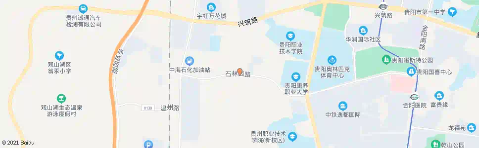 贵阳石林西路_公交站地图_贵阳公交_妙搜公交查询2025