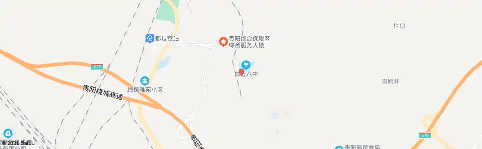 贵阳白云八中_公交站地图_贵阳公交_妙搜公交查询2025