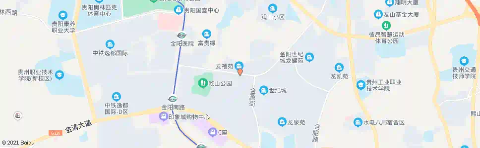 贵阳龙泉苑街_公交站地图_贵阳公交_妙搜公交查询2025