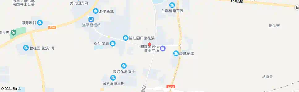贵阳花溪行政中心_公交站地图_贵阳公交_妙搜公交查询2025