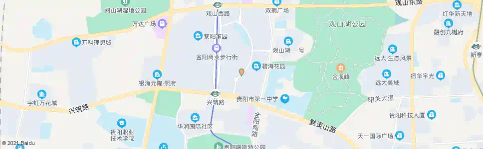 贵阳金阳二幼_公交站地图_贵阳公交_妙搜公交查询2025