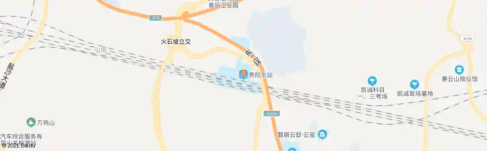 贵阳东站立交_公交站地图_贵阳公交_妙搜公交查询2025