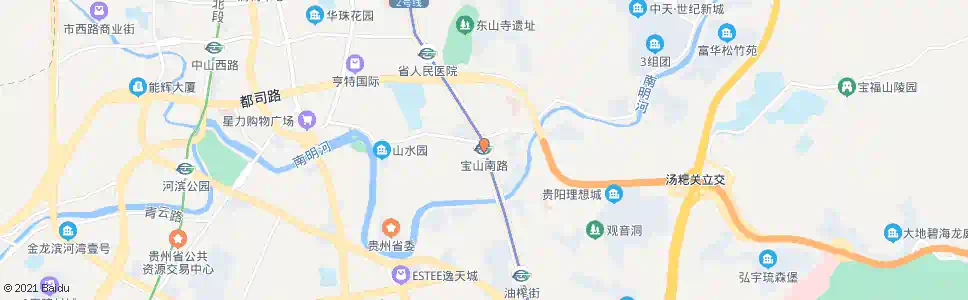 贵阳宝山南路_公交站地图_贵阳公交_妙搜公交查询2025