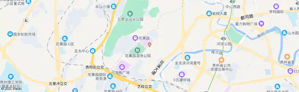 贵阳花果园大街(中)_公交站地图_贵阳公交_妙搜公交查询2025