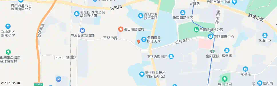 贵阳省护理学院_公交站地图_贵阳公交_妙搜公交查询2025