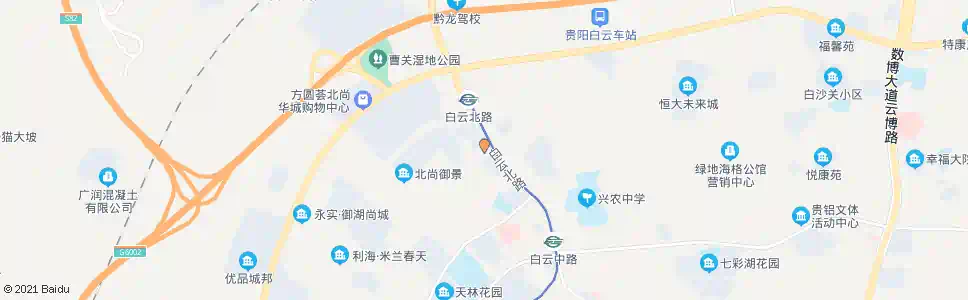 贵阳白云公安分局_公交站地图_贵阳公交_妙搜公交查询2025
