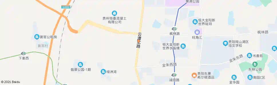 贵阳长运驾校_公交站地图_贵阳公交_妙搜公交查询2025