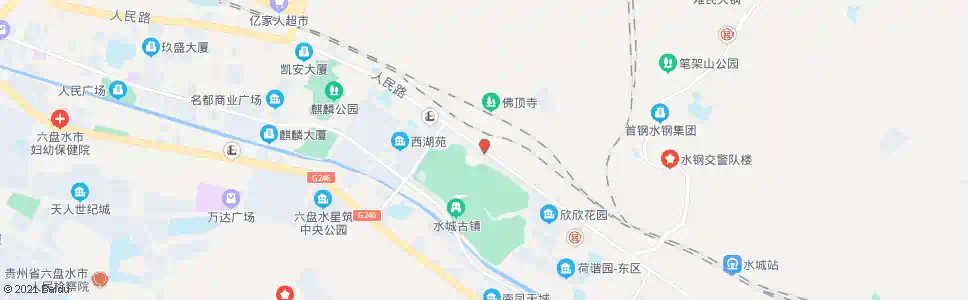 六盘水招呼站(洪福镗缸)_公交站地图_六盘水公交_妙搜公交查询2025