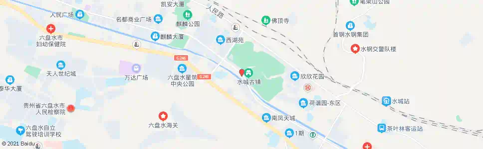 六盘水凤池园_公交站地图_六盘水公交_妙搜公交查询2025