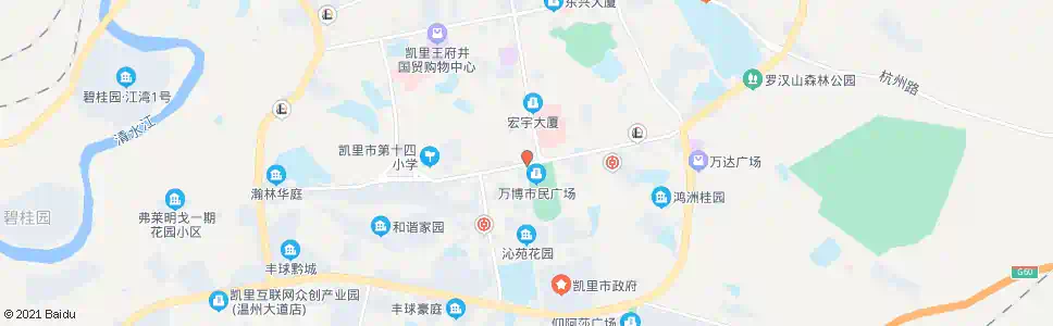 黔东南万博西_公交站地图_黔东南公交_妙搜公交查询2025