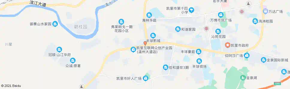 黔东南凯峰建材市场(永丰南路)_公交站地图_黔东南公交_妙搜公交查询2025