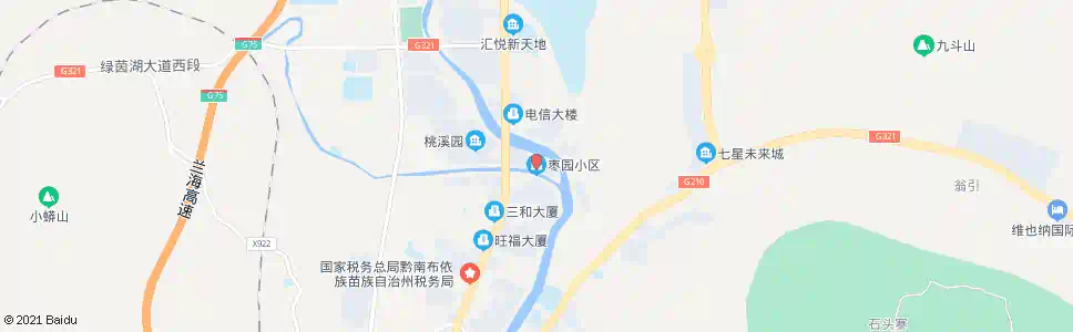 黔南枣园小区_公交站地图_黔南公交_妙搜公交查询2025