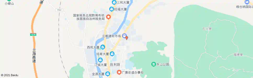 黔南云都广场_公交站地图_黔南公交_妙搜公交查询2025