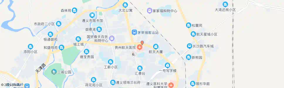 遵义三四一七医院_公交站地图_遵义公交_妙搜公交查询2025