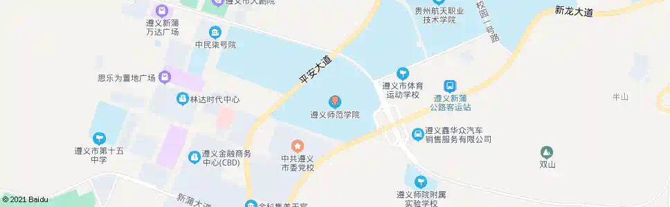 遵义遵义师院_公交站地图_遵义公交_妙搜公交查询2025