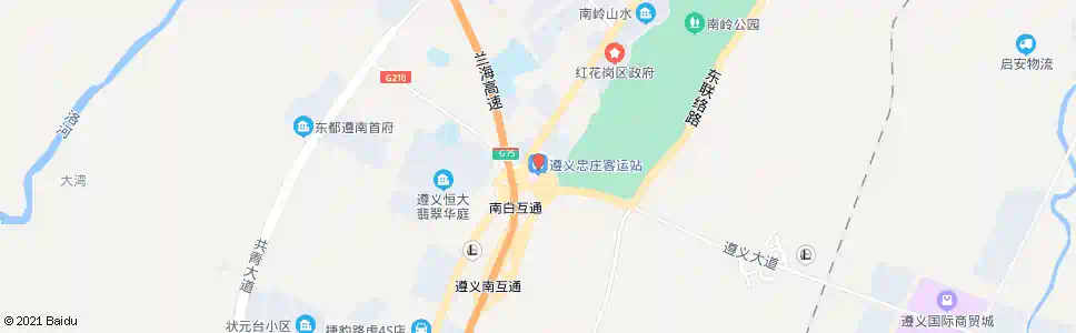 遵义忠庄客运站_公交站地图_遵义公交_妙搜公交查询2025
