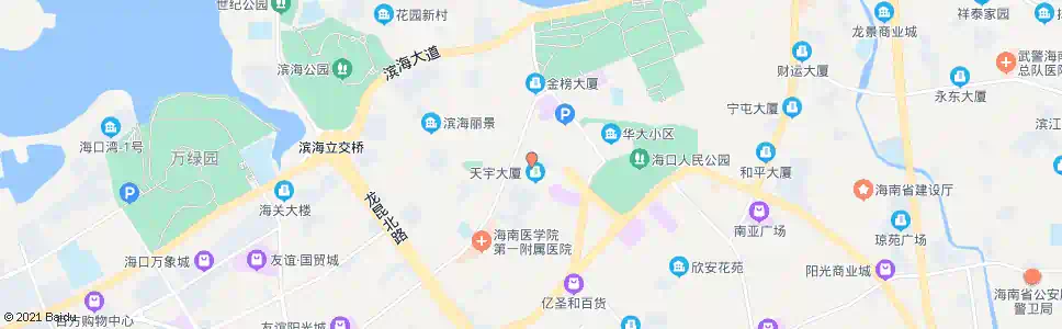 海口玉河公寓_公交站地图_海口公交_妙搜公交查询2025