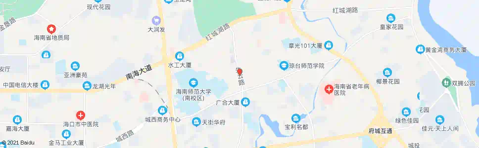 海口琼山二小_公交站地图_海口公交_妙搜公交查询2025