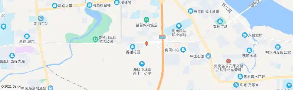 海口安泽实验学校_公交站地图_海口公交_妙搜公交查询2025