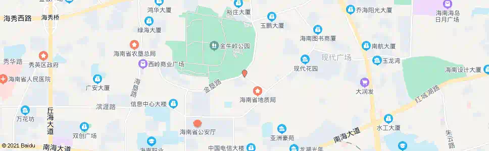 海口金地路_公交站地图_海口公交_妙搜公交查询2025