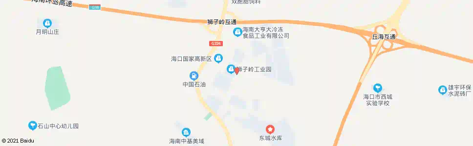 海口狮子岭1号路_公交站地图_海口公交_妙搜公交查询2025