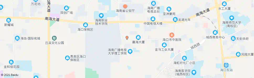 海口海口广播电视台_公交站地图_海口公交_妙搜公交查询2025