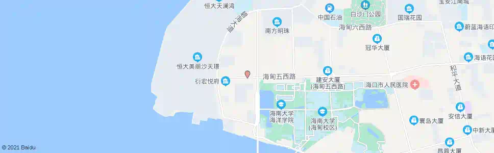 海口美丽沙花园_公交站地图_海口公交_妙搜公交查询2025