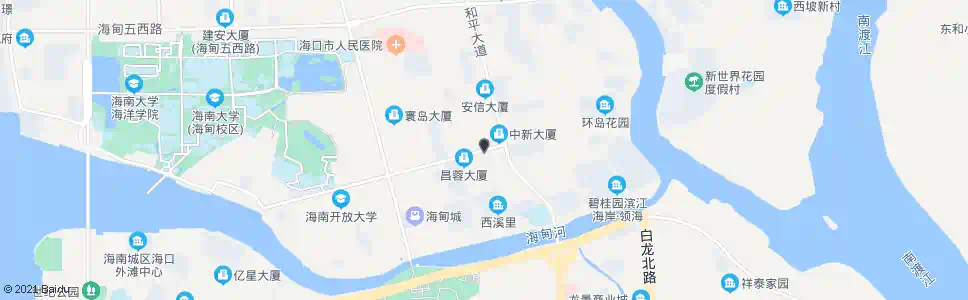 海口金谷公寓_公交站地图_海口公交_妙搜公交查询2025