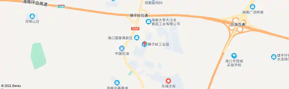 海口狮子岭工业园(海南英利)_公交站地图_海口公交_妙搜公交查询2025