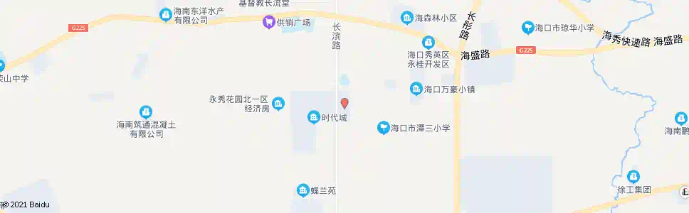 海口永秀花园_公交站地图_海口公交_妙搜公交查询2025