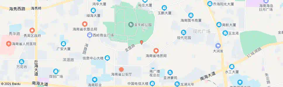 海口金地路口_公交站地图_海口公交_妙搜公交查询2025