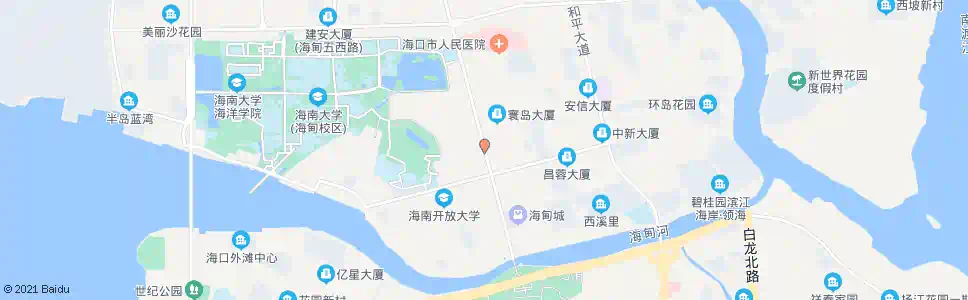 海口京海花园_公交站地图_海口公交_妙搜公交查询2025