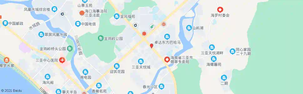 三亚警官公寓_公交站地图_三亚公交_妙搜公交查询2025