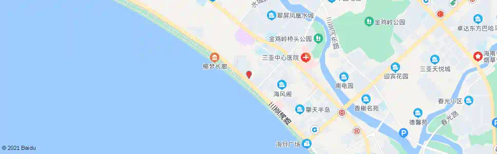 三亚三亚湾绿海田园小区_公交站地图_三亚公交_妙搜公交查询2025