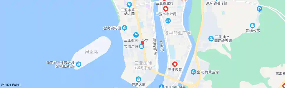 三亚一方百货口市场路口_公交站地图_三亚公交_妙搜公交查询2025