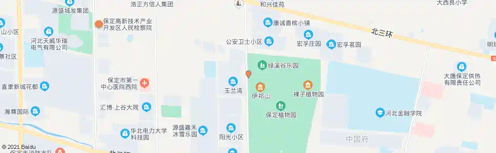保定植物园西门_公交站地图_保定公交_妙搜公交查询2025