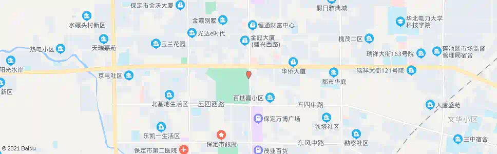 保定竞秀公园(东门)_公交站地图_保定公交_妙搜公交查询2025